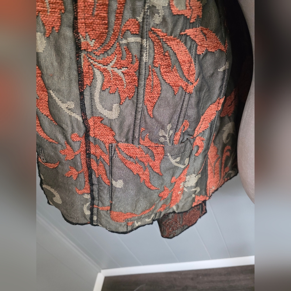 Parsley & Sage Tapestry Reversible Boho Art Blazer Jacket - Picture 11 of 14